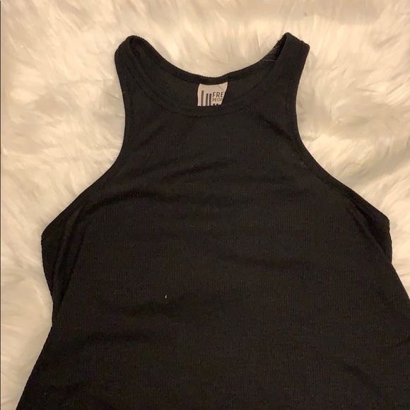 Free People Long Beach tank black sz XS - Picture 3 of 5